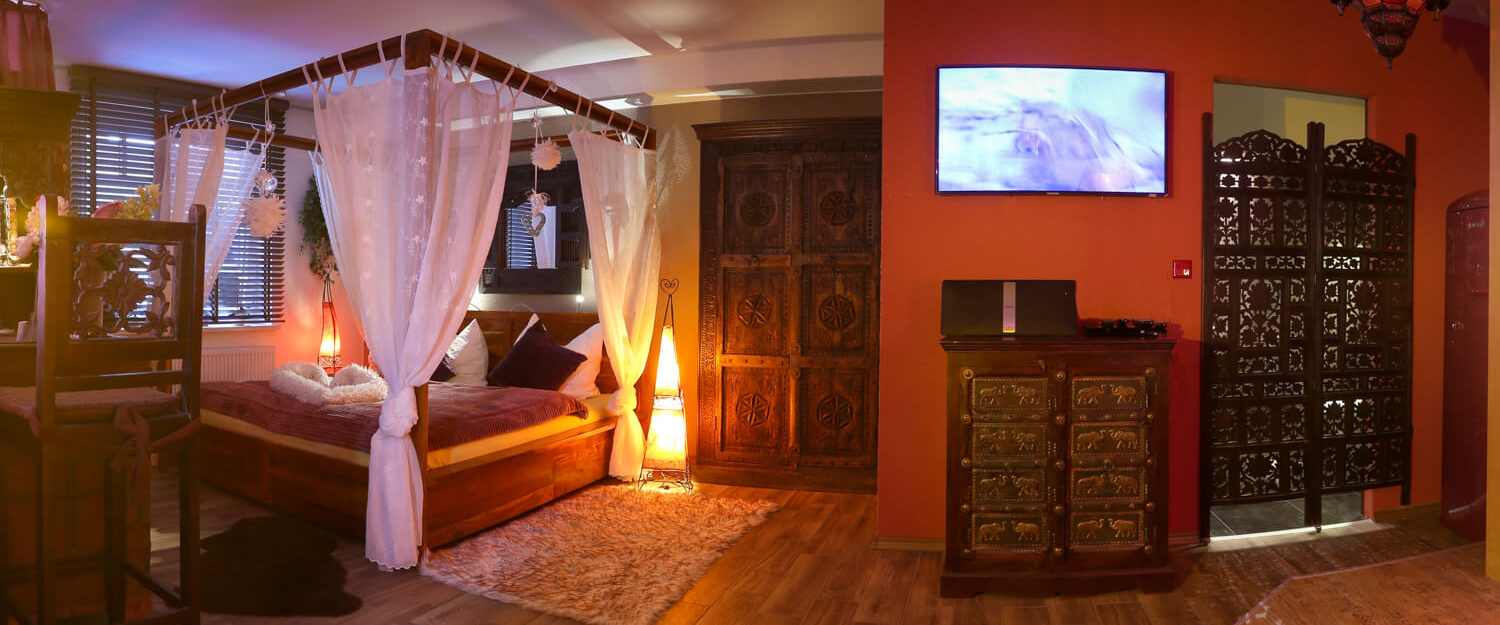 Whirlpool-Suites Marrakesch-Bett